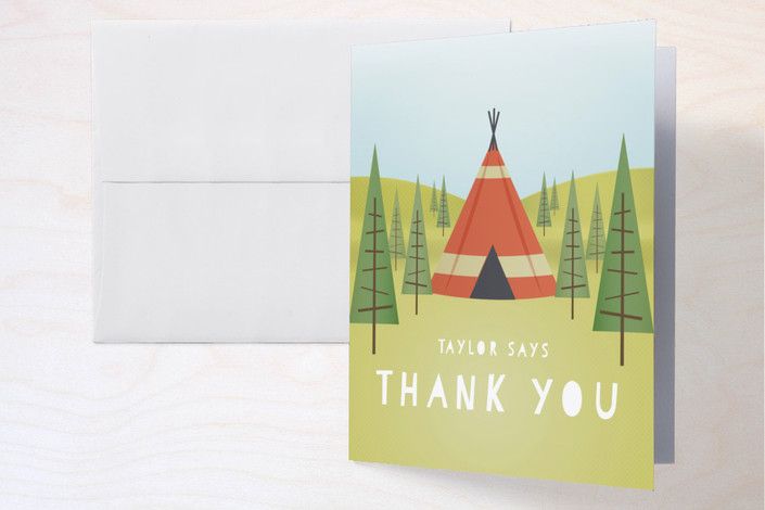 Minted Woodland Campout thank you notes by Grace Kreinbrink | Cool Mom Picks