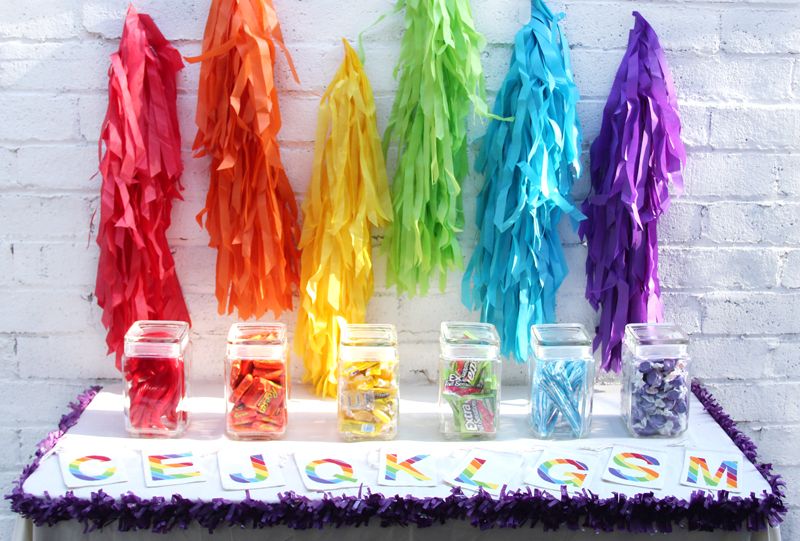 Rainbow Party fringe by Studio DIY | Cool Mom Picks