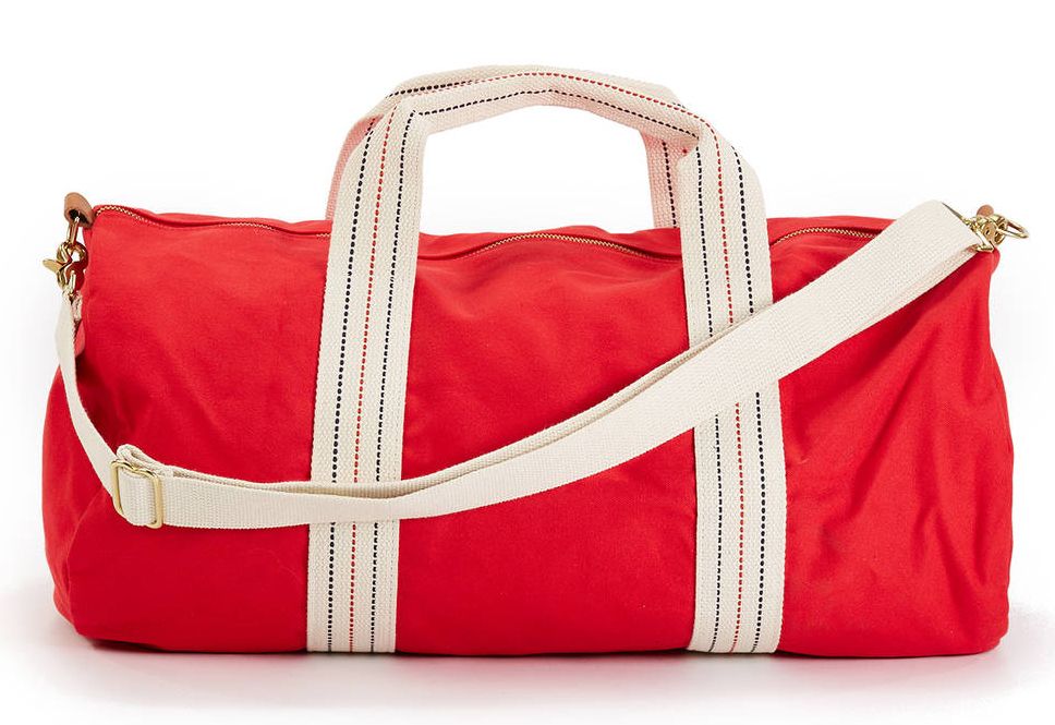 Gifts for the dad who has everything: Blue Claw Co. Fire Hampton Duffel at Zady