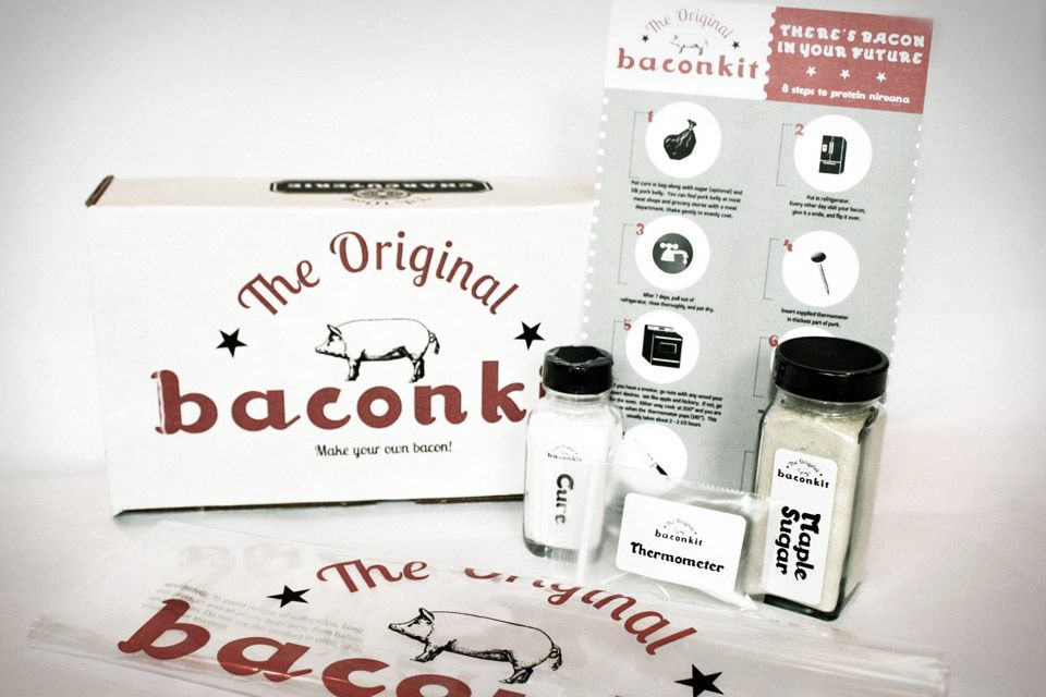 Gourmet Gifts for Dad: Original bacon kit at 7th West Charcuterie