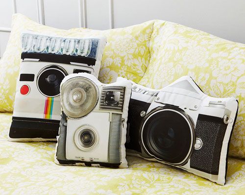 Vintage Camera Pillows via Cool Mom Tech