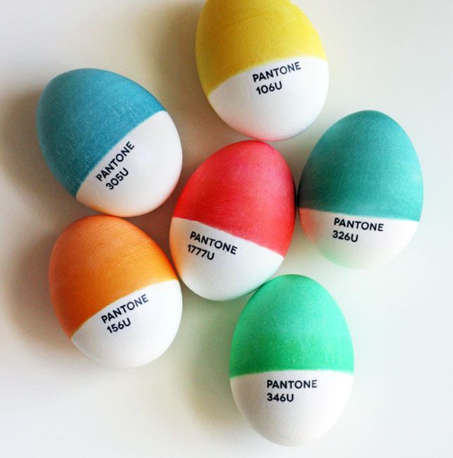 Pantone Easter eggs by How About Orange | Cool Mom Picks