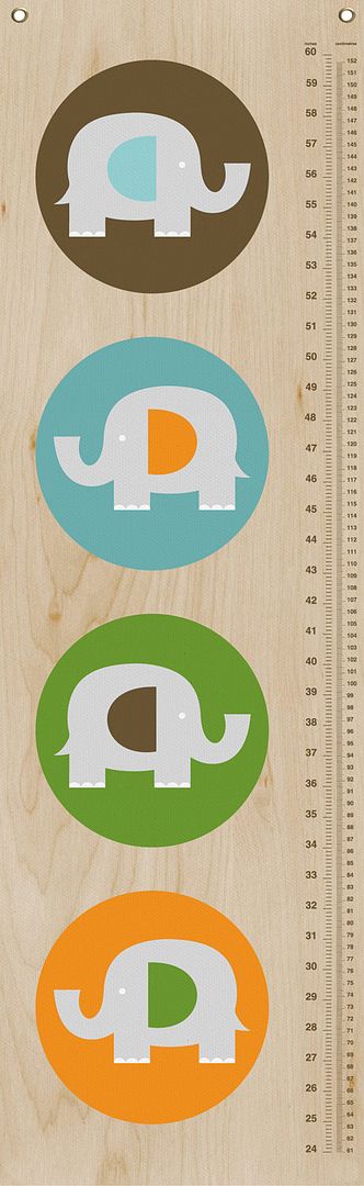 Modern Elephant growth chart by EleFUNt | Cool Mom Picks