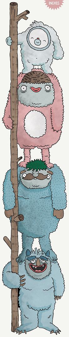 Yeti Growth Chart by Mikimottes | Cool Mom Picks