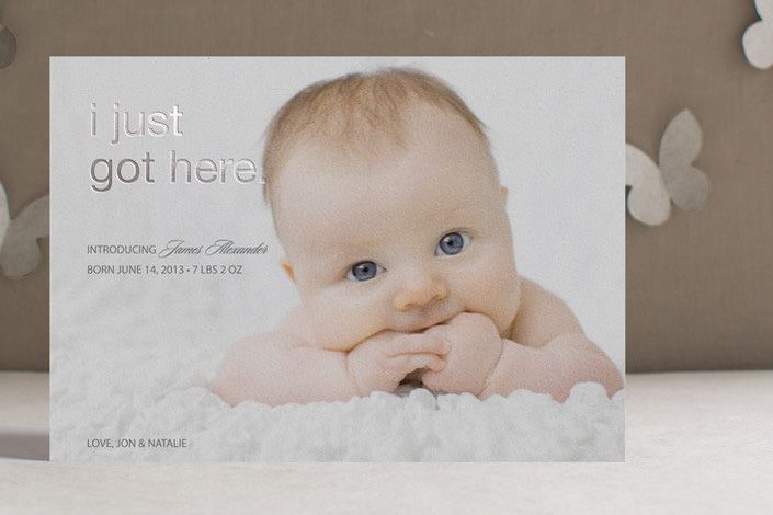 Minted Birth Announcements - First to Arrive