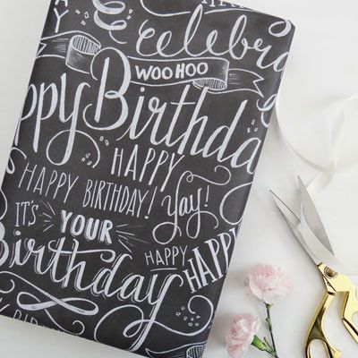 Happy Birthday specialty wrapping paper by Lily & Val | Cool Mom Picks