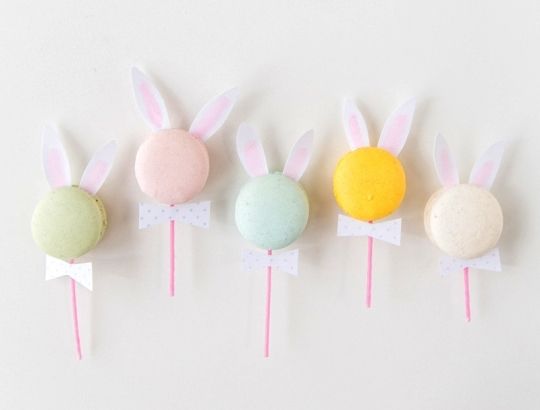 Easter Bunny Macaron craft from Sugar and Cloth