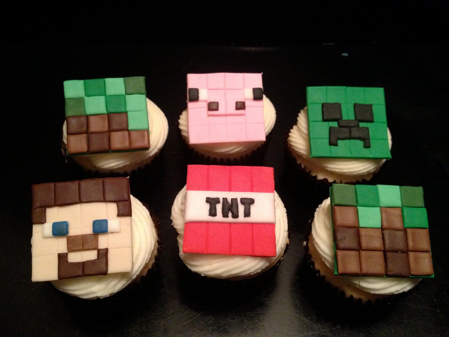 Minecraft Birthday Party Ideas: Cupcake Toppers from Peace Love & Cake | Cool Mom Picks