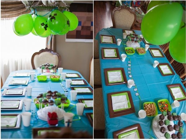 Minecraft Birthday Party Ideas:  Decor by Margarette Sia | Cool Mom PIcks