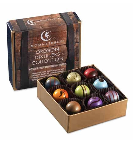 Moonstruck Chocolates Oregon Distillers Collection Gourmet Easter Treats | Cool Mom Picks