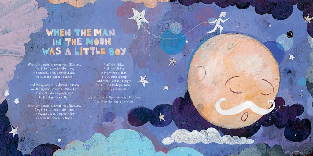 Goodnight Songs by Margaret Wise Brown -Sean Qualls illustration  | Cool Mom Picks