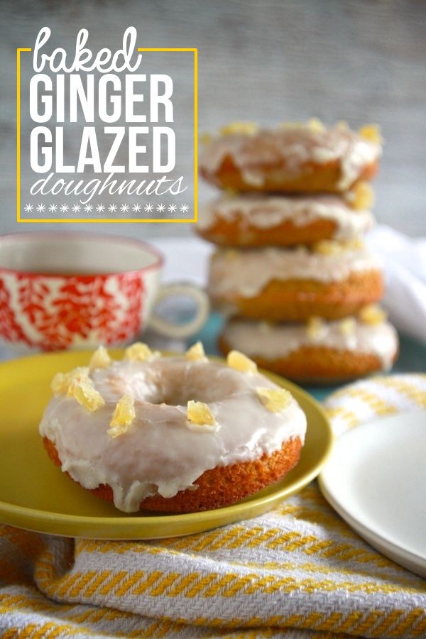 Easy donut recipes: Baked Ginger Glazed Doughnuts at Shutterbean | Cool Mom Picks