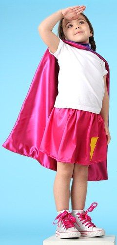 Girls' superhero costume at Sew Plain Jane | Cool Mom Picks