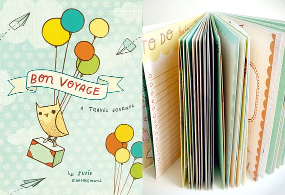 Travel Journal for Kids: Bon Voyage Journal at Boy Girl Party | Cool Mom Picks