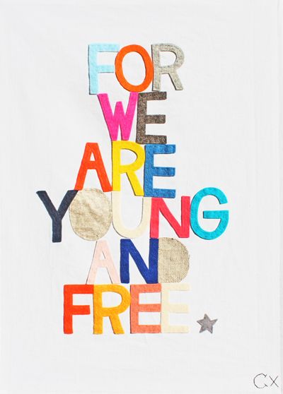 For We are Young and Free - Handmade Wall art - Castle and Things | Cool Mom Picks