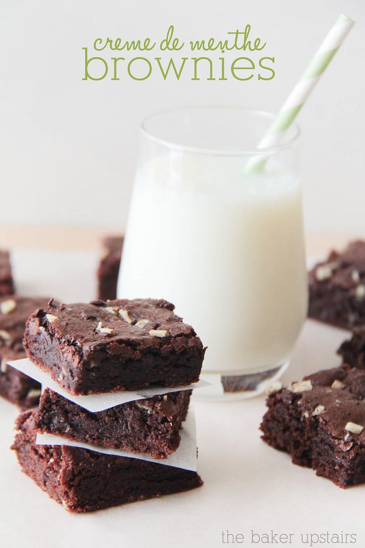 Boozy desserts: Creme de Mente Brownies at Somewhat Simple | Cool Mom Picks