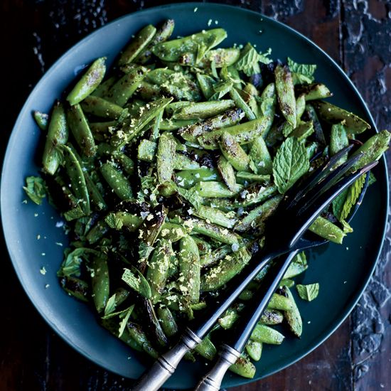 Easy spring recipes: Snap Peas with Mint at Food and Wine | Cool Mom Picks