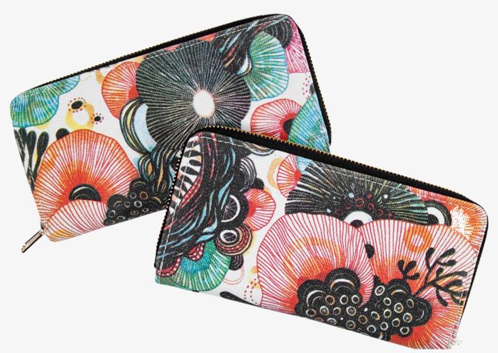 Floral accessories: Flourish wallet at poketo | cool mom picks