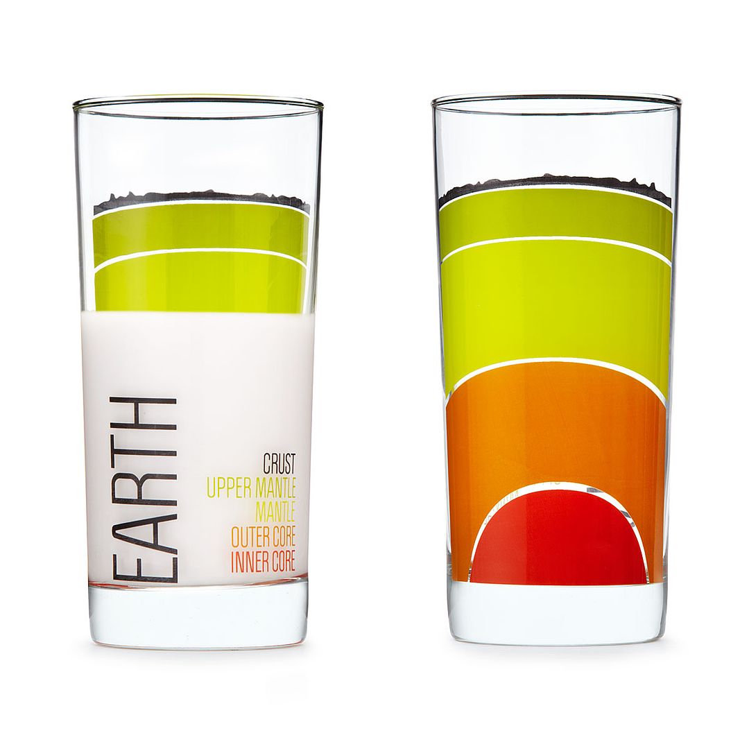 earth science drinking glasses | cool mom picks