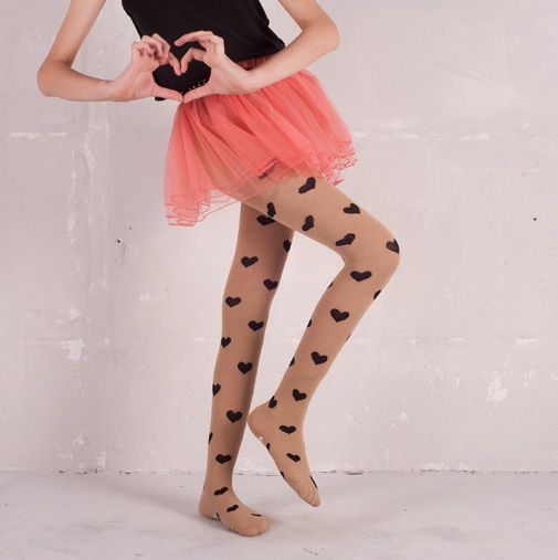 Hearts tights for girls  from Funky Legs | Cool Mom Picks