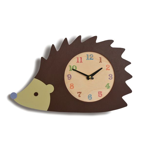 Animal clocks: hedgehog - Tree by Kerri Lee | cool mom picks