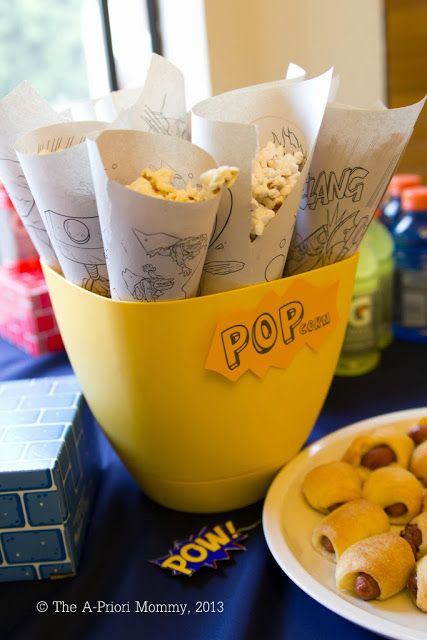 Superhero party snack ideas at Initial Mommy | Cool Mom Picks