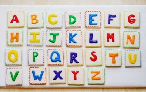 Rainbow Alphabet Cookie recipe at I Am Baker | Cool Mom Picks