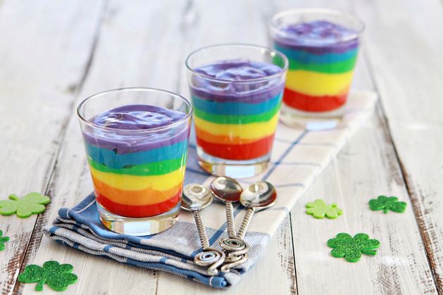 Rainbow recipes - Rainbow Pudding for St. Patrick's Day at Make | Cool Mom Picks
