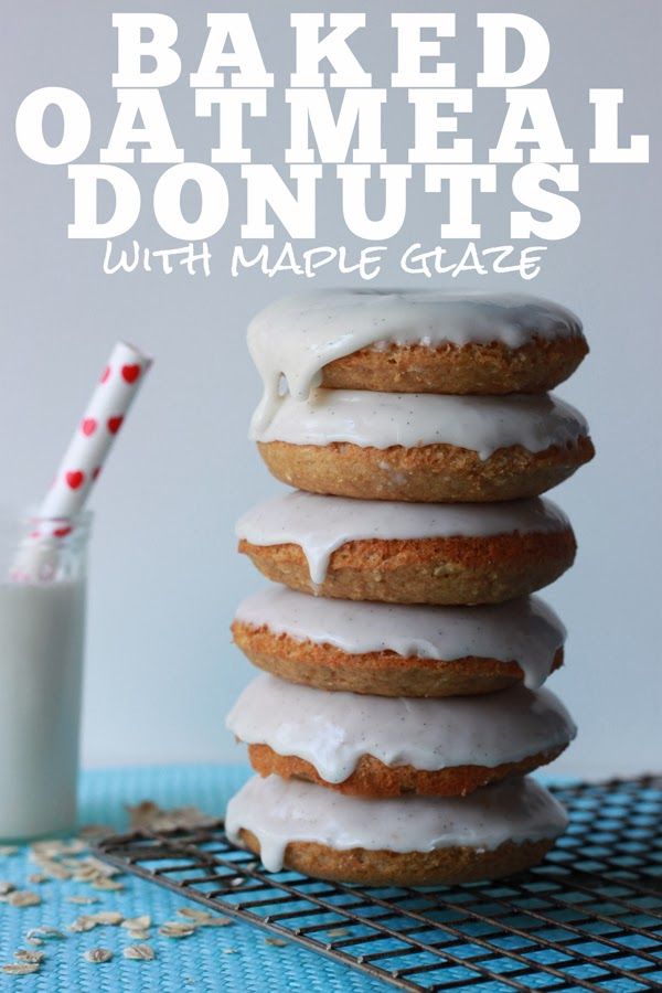Baked Oatmeal Donuts Maple Glaze Stir and Scribble  | Cool Mom Picks