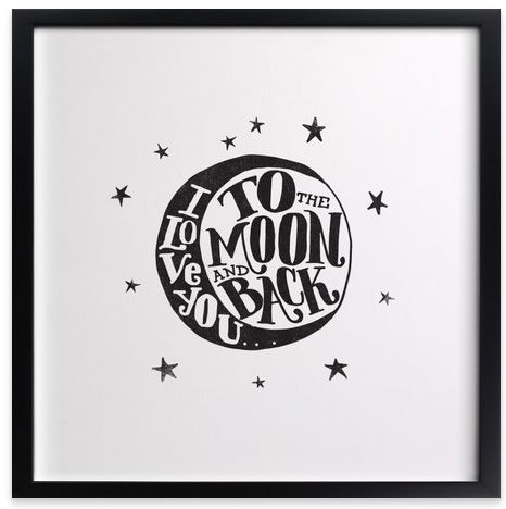 Nursery Art at Minted - To the Moon and Back custom art print | Cool Mom Picks
