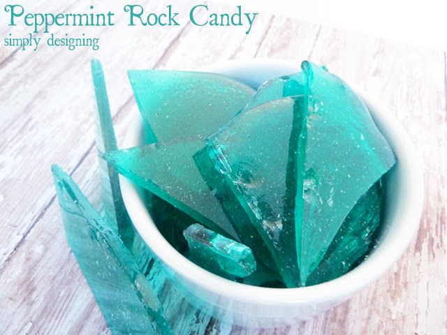 Frozen movie party recipes: Peppermint Rock Candy at Simply Designing