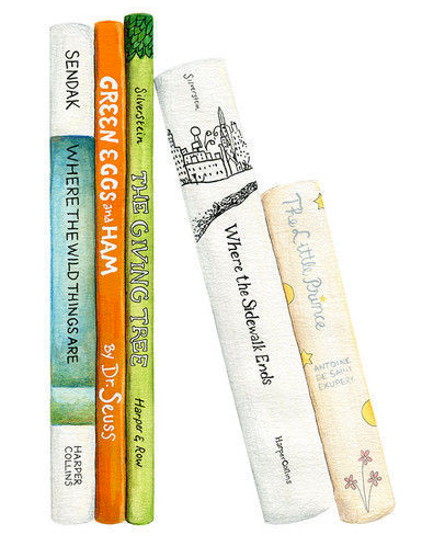 Kendyll Hillegas' A Child's Bookshelf at Artsy's LittleCollector | Cool Mom Picks