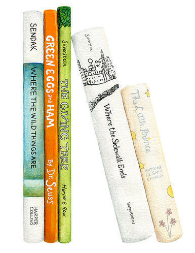 Kendyll Hillegas' A Child's Bookshelf at Artsy's LittleCollector | Cool Mom Picks