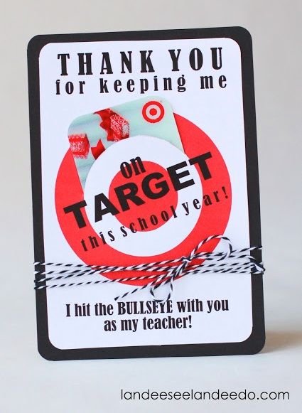Free printable for Target gift card holder for teacher DIY printable gift card boxes for teachers at Landeelu