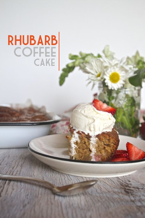 Easy Mother's Day cake recipes: Rhubarb Coffee Cake at Shutterbean | Cool Mom Picks