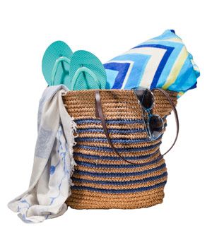 Teacher appreciation beach gift basket idea via Real Simple | Cool Mom Picks