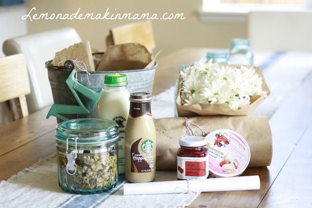Mother's Day gift: Breakfast in bed gift basket by Lemonade Makin' Mama