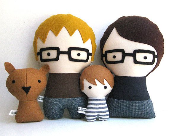 Custom family dolls with glasses by Citizens Collectible | Cool Mom Picks