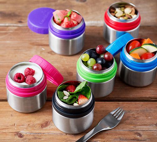 Cool snack containers from Lunchbots for healthier eating on road trips