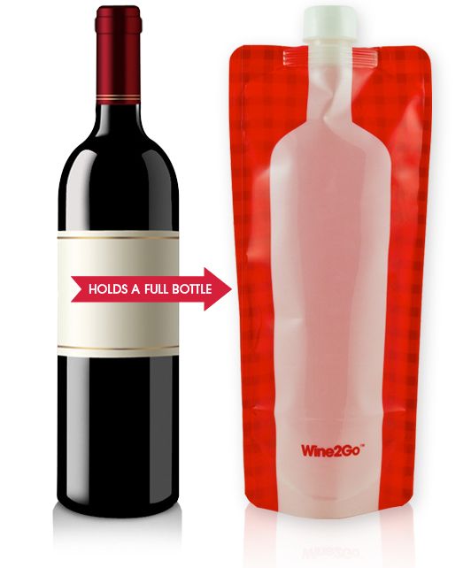Wine accessories: Wine2Go portable wine bags on Cool Mom Picks
