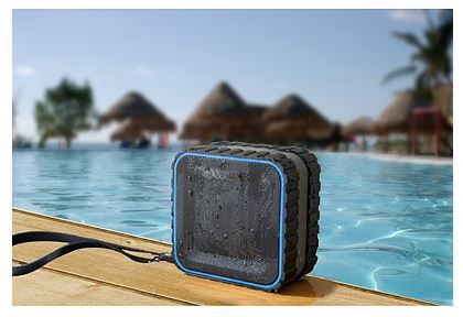 Splash waterproof Bluetooth speaker | Cool Mom Tech
