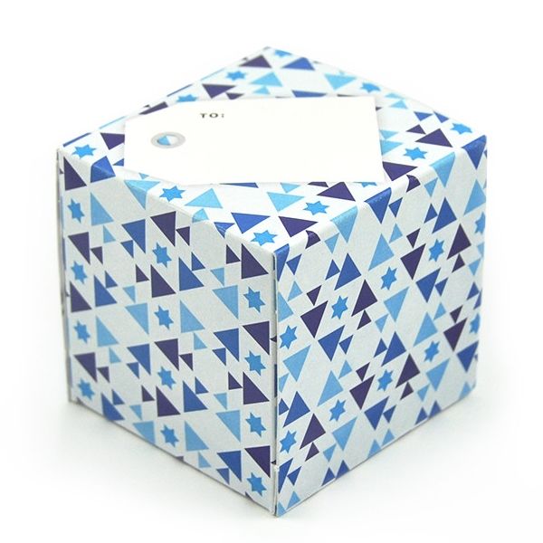 greetabls gift boxes for Hanukkah - write on the inside, then box up the gift!