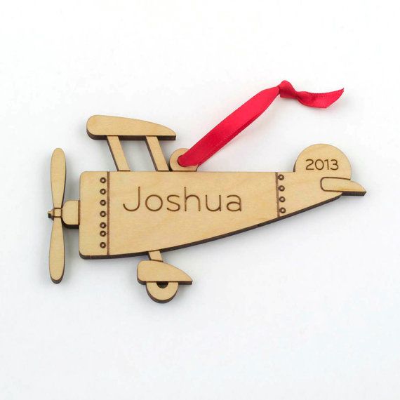 Wonderful personalized wooden ornaments for kids from Graphic Spaces Wood
