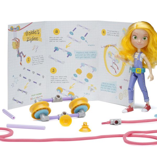 Cool STEM gifts for girls: GoldieBlox Zipline Action Figure