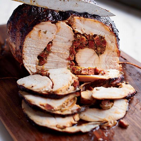 How to cook a turkey: Chorizo Stuffed Turkey recipe | Food and Wine