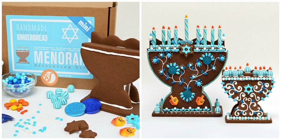 Edible gifts for Hanukkah: Gingerbread Menorah | Sweet Thrills Bake Shop