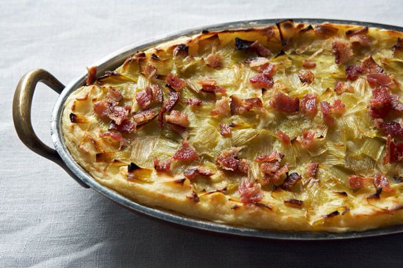 Mashed potatoes with Leek Confit and Bacon | Food 52