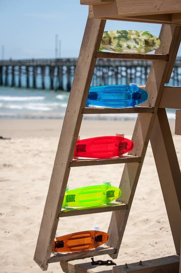 Sunset Skateboards with cool LED wheels to mix and match