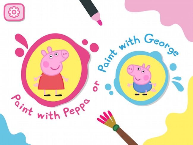 Free Peppa Pig app: Peppa's Paintbox app