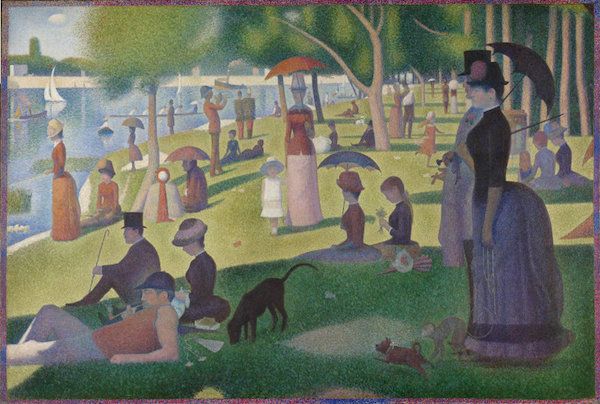 Kid Friendly Chicago Activities: A Sunday on La Grande Jatte by Georges Seurat at Art Institute of Chicago